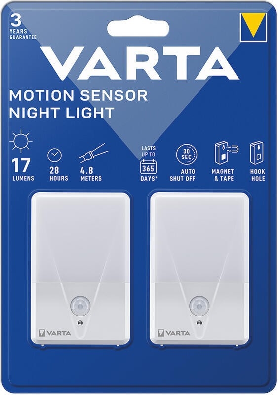 Varta 16624101402 - KIT 2x LED nattlampa med sensor NIGHT LIGHT LED/3xAAA