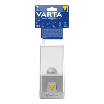 Varta 16666101111 -LED Ljusreglerad camping belysning OUTDOOR AMBIANCE LED/3xAA