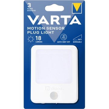 Varta 18624101401 - LED Ljusreglerad nattlampa med sensor LED/230V