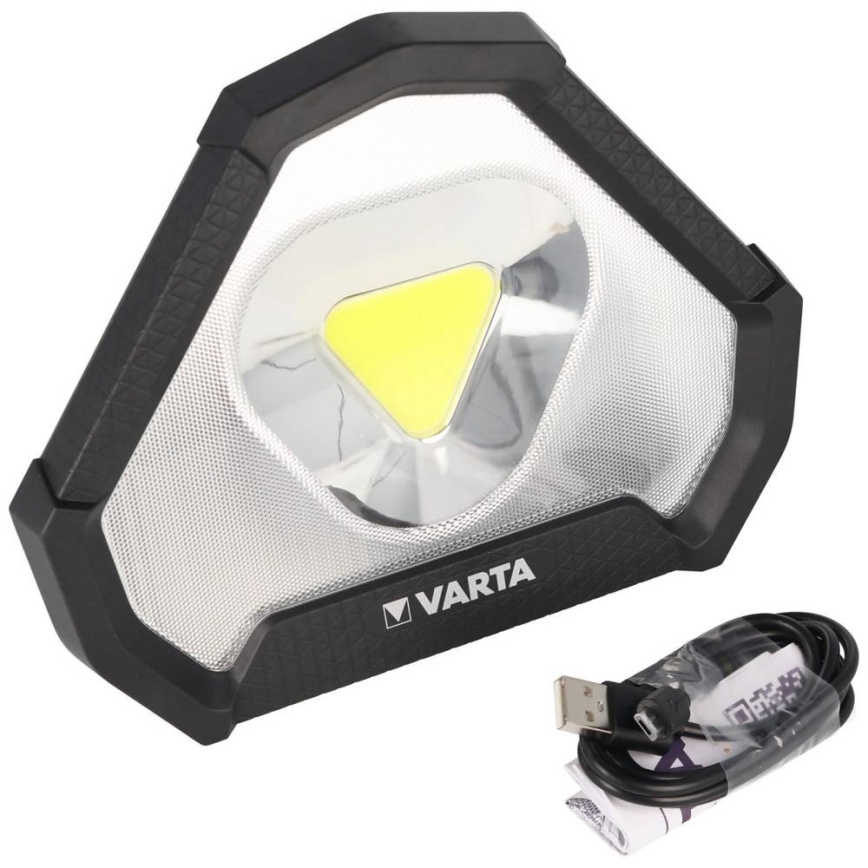 Varta 18647101401 - LED Bärbar ficklampa WORK FLEX LED/12W/5V 5200mAh IP54