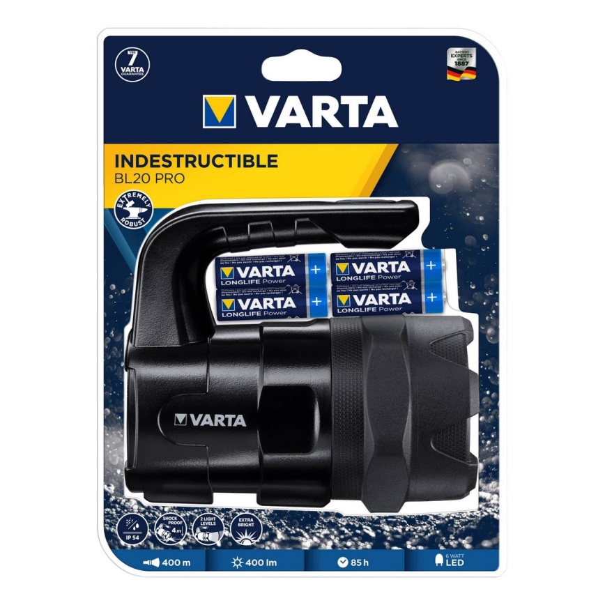 Varta 18751 - LED  LED/6W/6xAA IP54
