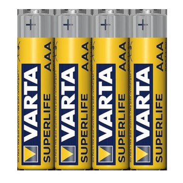Varta 2003101304 - 4 delar Zink-kol batteri SUPERLIFE AAA 1,5V