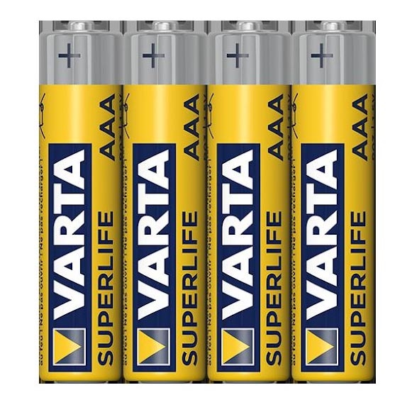 Varta 2003101304 - 4 delar Zink-kol batteri SUPERLIFE AAA 1,5V