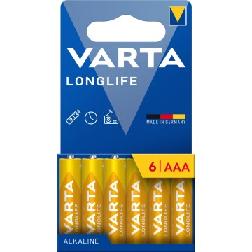 Varta 4103101746 - 6 delar Alkaliskt batteri LONGLIFE AAA 1,5V