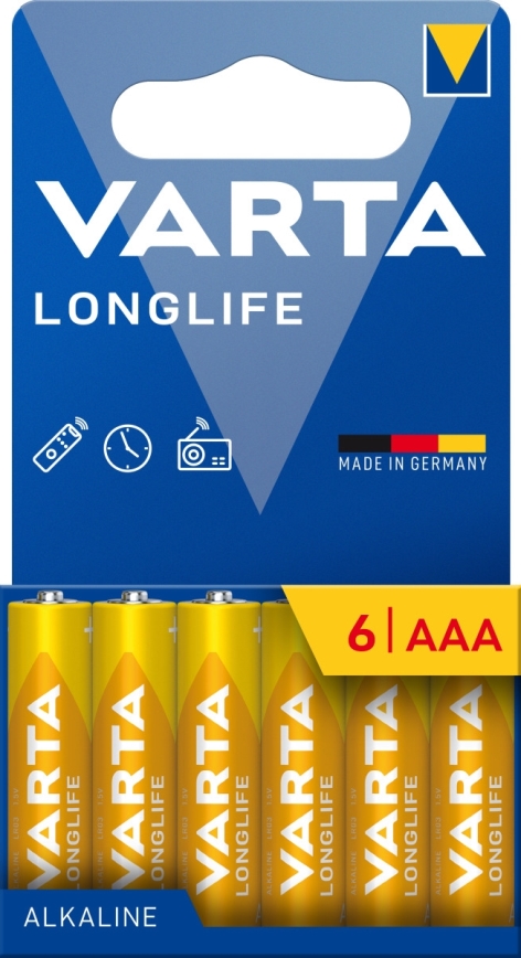 Varta 4103101746 - 6 delar Alkaliskt batteri LONGLIFE AAA 1,5V