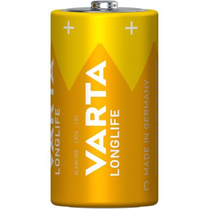Varta 4114101422 - 2 delar Alkaliskt batteri LONGLIFE LR14/C 1,5V