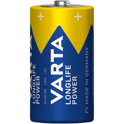 Varta 4914121422 - 2 st Alkalinebatterier LONGLIFE POWER LR14/C 1,5V