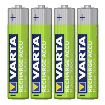 Varta 5703301404 - 4st Laddningsbara Batterier RECHARGE  AAA 1,2V