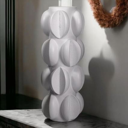 Vas 37x19 cm harts/matt vit