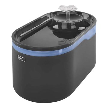 Vattenfontän för husdjur 2,6 l/5V grå