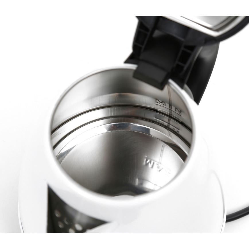 Vattenkokare 1,2 l 1000W/230V vit 