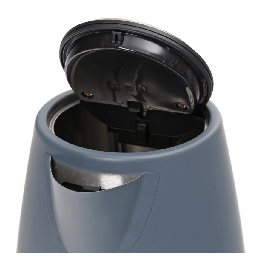 Vattenkokare 1,7 l 2400W/230V rostfritt /grå