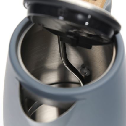 Vattenkokare 1,7 l 2400W/230V rostfritt /grå