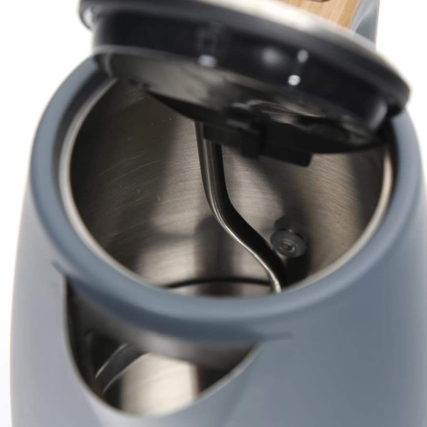 Vattenkokare 1,7 l 2400W/230V rostfritt /grå
