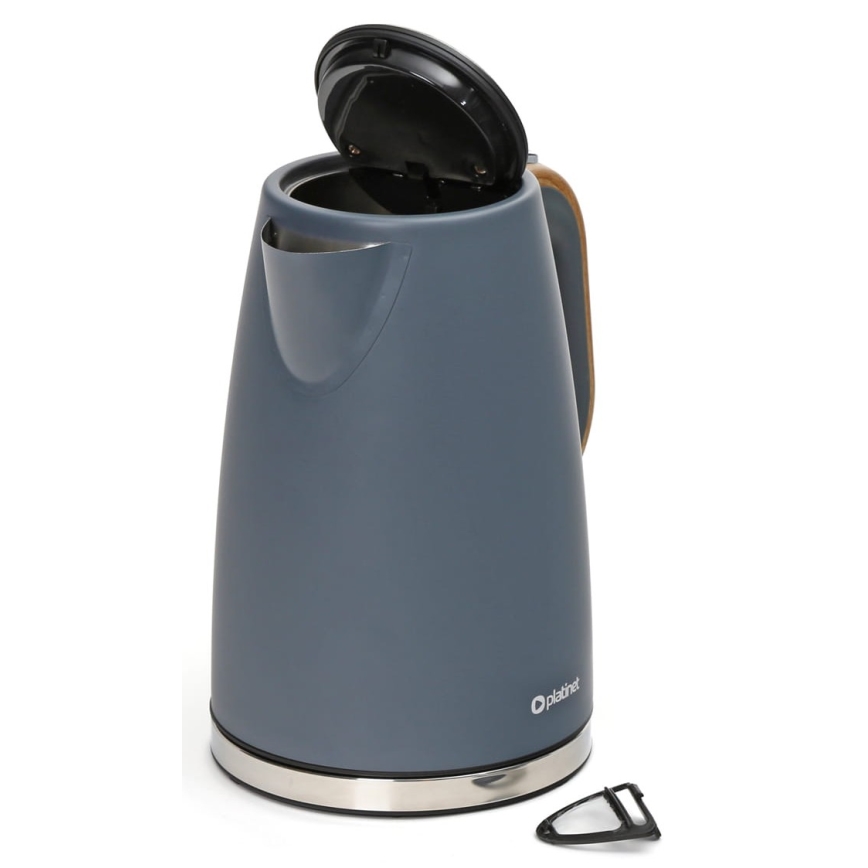 Vattenkokare 1,7 l 2400W/230V rostfritt /grå