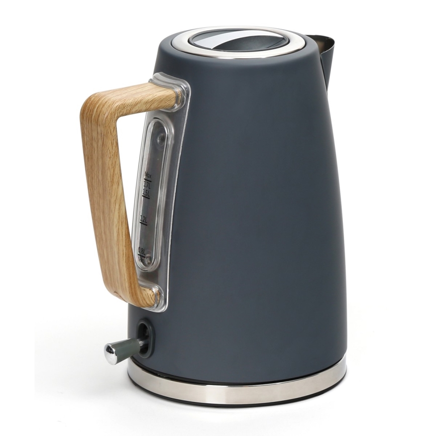 Vattenkokare 1,7 l 2400W/230V rostfritt /grå