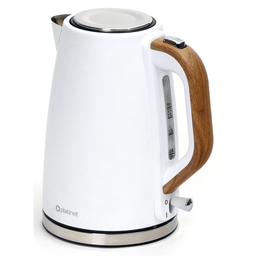 Vattenkokare 1,7 l 2400W/230V rostfritt /vit
