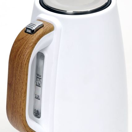 Vattenkokare 1,7 l 2400W/230V rostfritt /vit