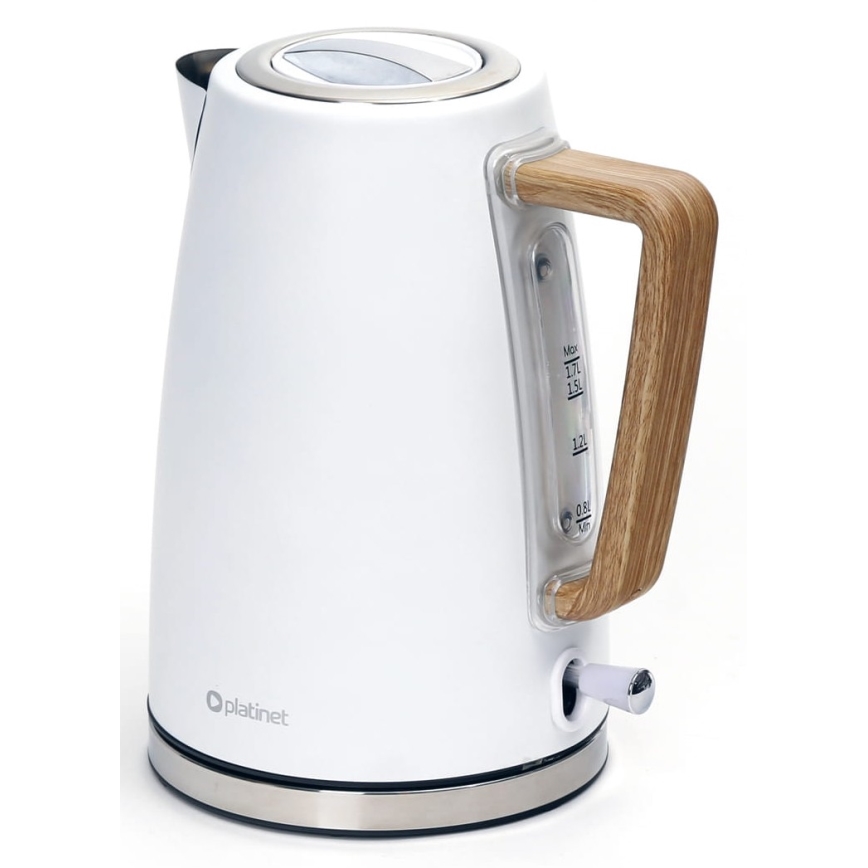Vattenkokare 1,7 l 2400W/230V rostfritt /vit 