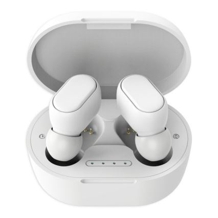 Vattentäta trådlösa hörlurar Bluetooth vit
