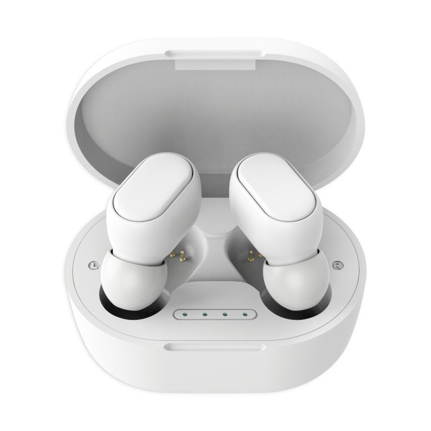 Vattentäta trådlösa hörlurar Bluetooth vit