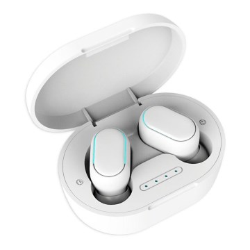 Vattentäta trådlösa hörlurar Bluetooth vit