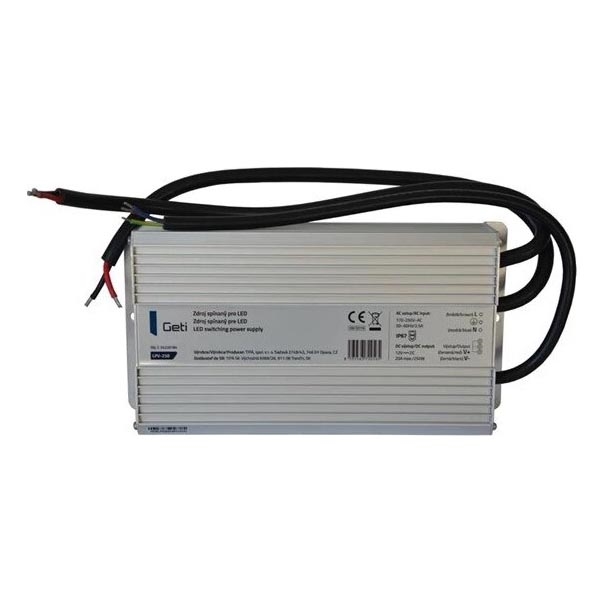Växling av strömförsörjning för LED -remsor 250W/12V IP67