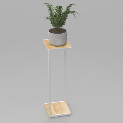 Blomsterställ 100x30x34 cm vit