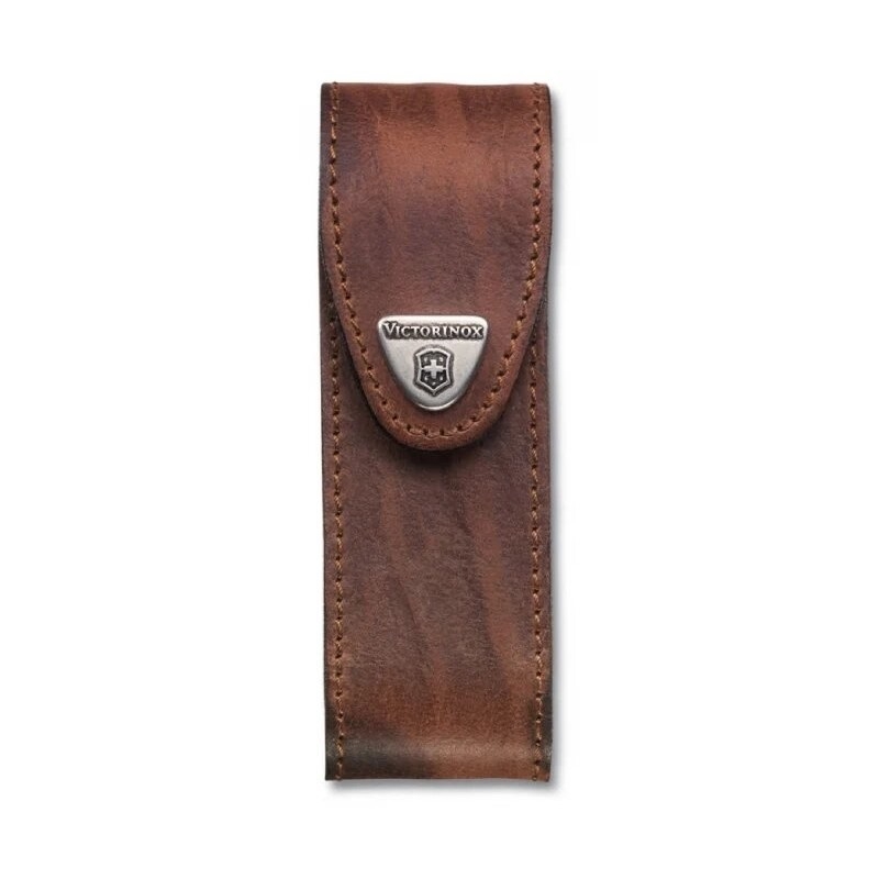 Victorinox - Läderfodral för kniv 11,1 cm brun