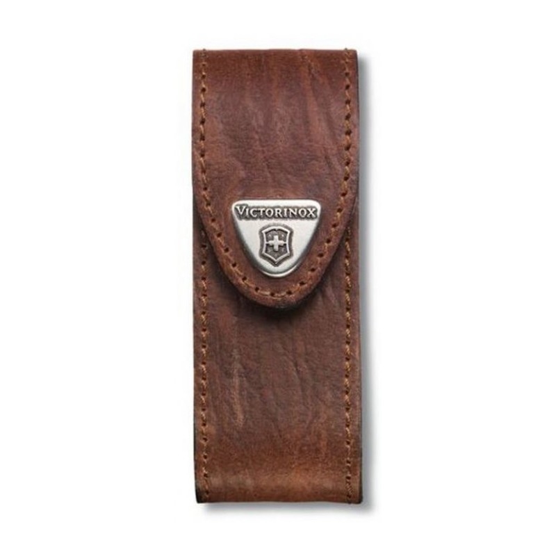 Victorinox - Läderfodral för kniv 9,1 cm brun