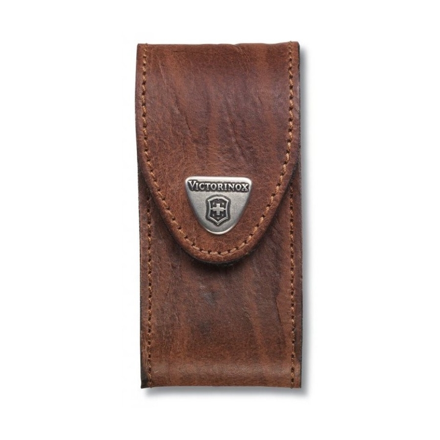 Victorinox - Läderfodral för kniv 9,1 cm brun