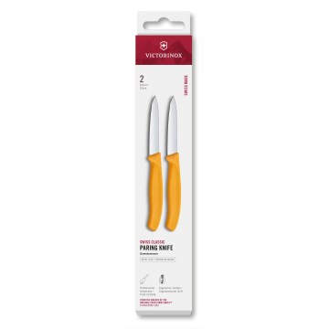 Victorinox - Set med 2 grönsaksknivar SWISS CLASSIC 8 cm gul