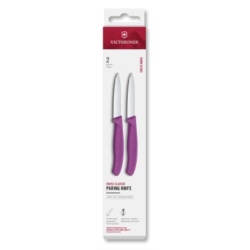 Victorinox - Set med 2 grönsaksknivar SWISS CLASSIC, 8 cm, lila