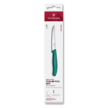 Victorinox - Set med 6 stekknivar SWISS CLASSIC, 11 cm, turkos