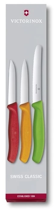 Victorinox - Set med köksknivar för grönsaker 3 delar mix med färger