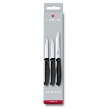 Victorinox - Set med köksknivar för grönsaker 3 delar svart