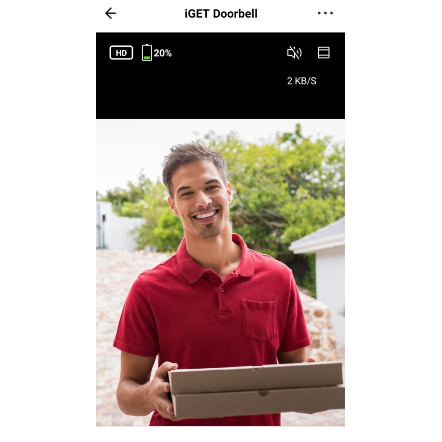 Video ringklocka med rörelsedetektor Full HD 1080p 5200 mAh IP65 Wi-Fi vit