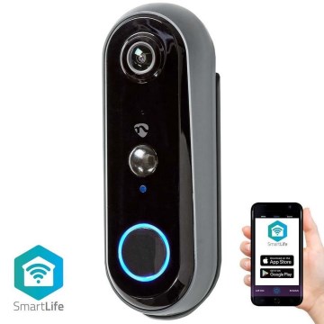Video ringklocka med rörelsedetektor Full HD 1080p 5200 mAh Wi-Fi IP54