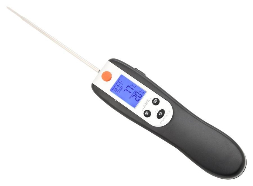 Vikbar digital kötttermometer 0-300°C 2xAAA