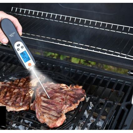 Vikbar digital kötttermometer 0-300°C 2xAAA
