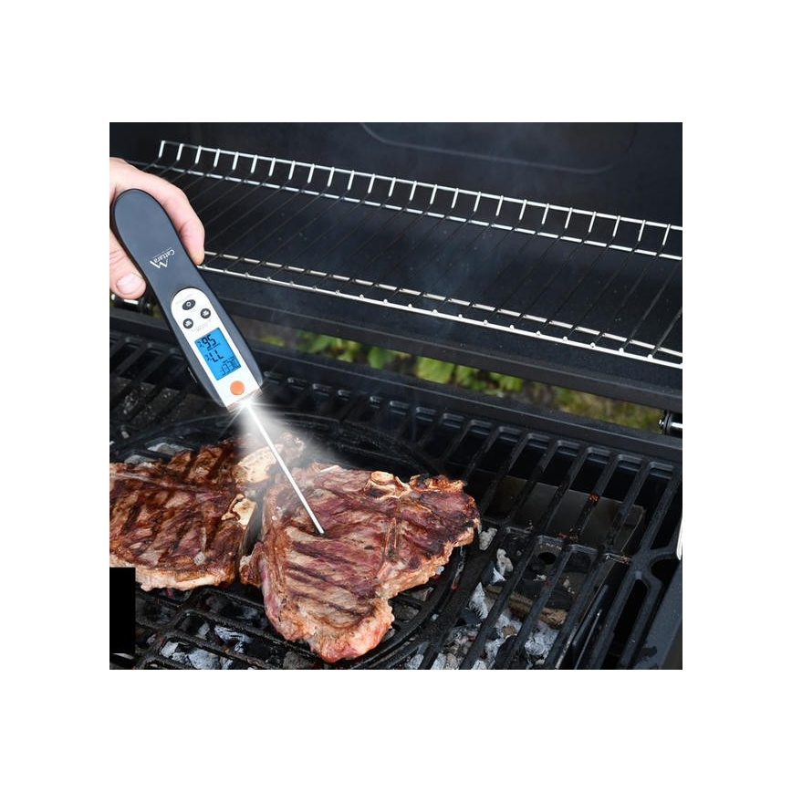 Vikbar digital kötttermometer 0-300°C 2xAAA