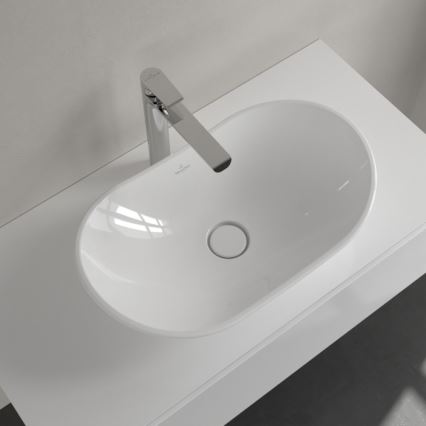 Villeroy & Boch 411060R1 - Påliggande tvättställ MY NATURE 61 x 36 cm, keramik/vit