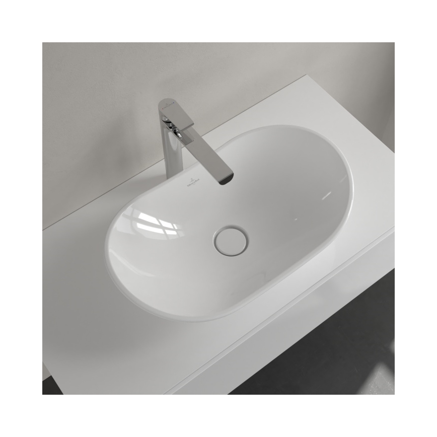 Villeroy & Boch 411060R1 - Påliggande tvättställ MY NATURE 61 x 36 cm, keramik/vit