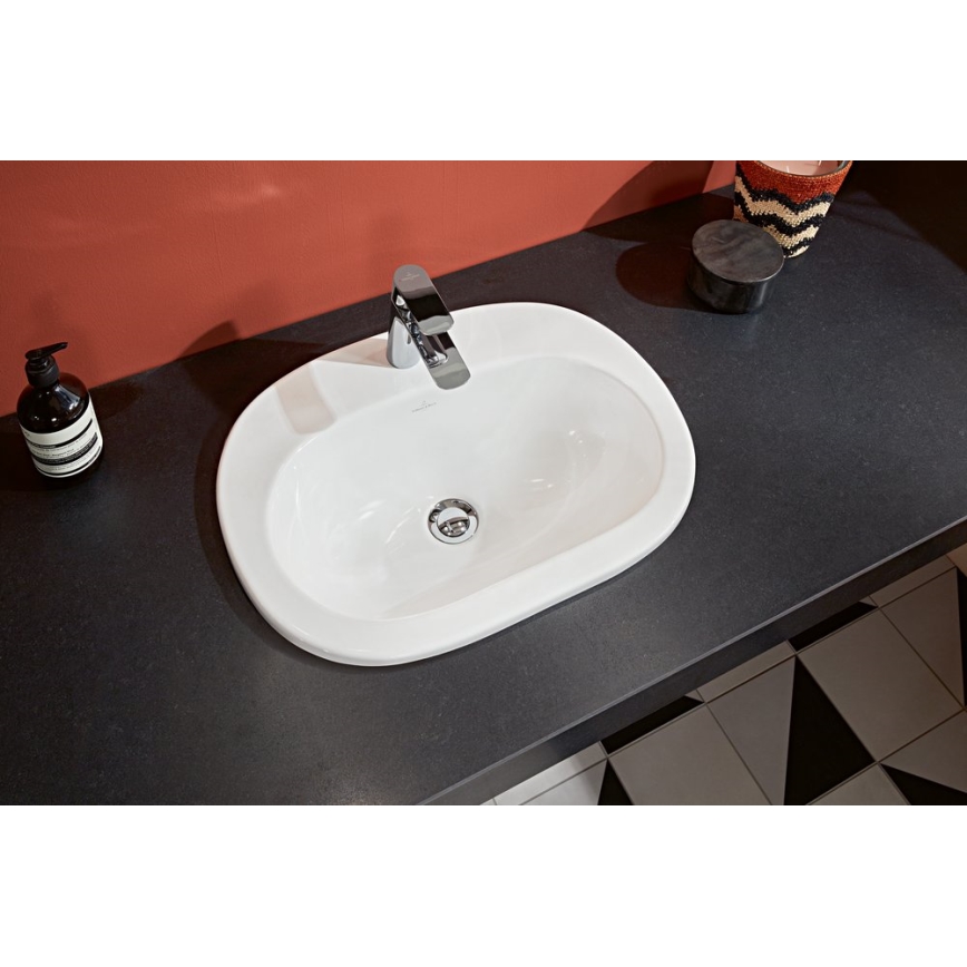 Villeroy & Boch 416156R1 - Infällt tvättställ O.NOVO 56x41 cm keramik/vit