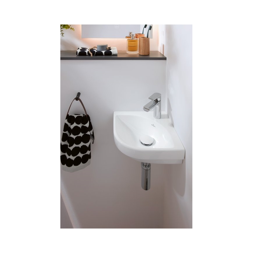Villeroy & Boch 43714601 - Vägghängt hörn-tvättställ SUBWAY 3.0 32x32 cm keramik/vit