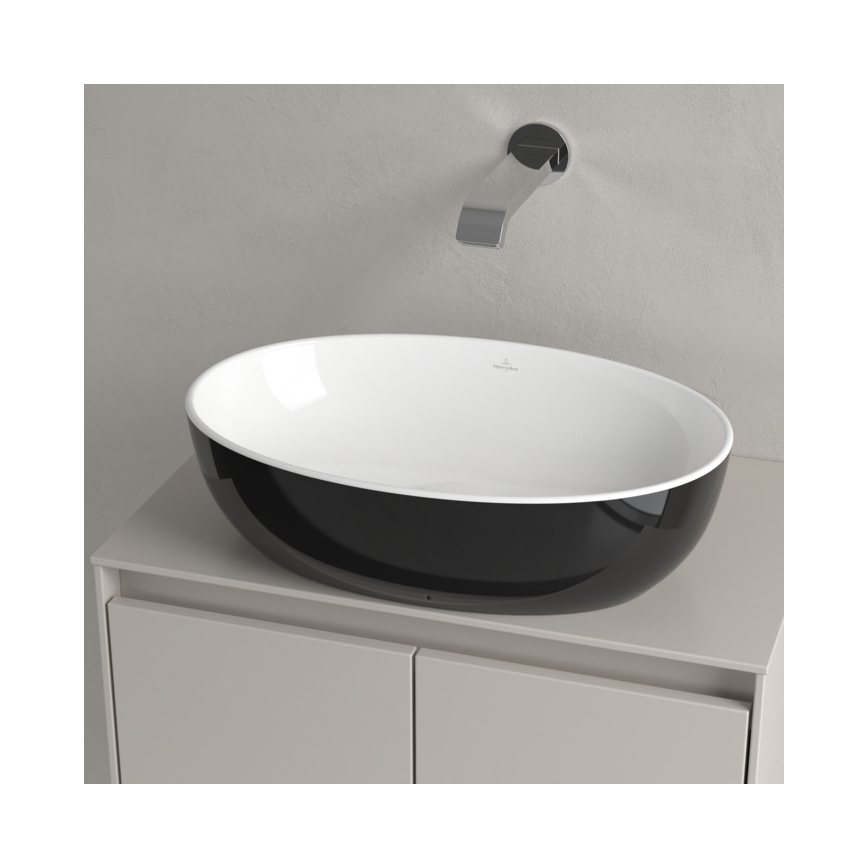 Villeroy & Boch 438848BCT8 - Infällt tvättställ ARTIS 48x32,5 cm, keramik/svart