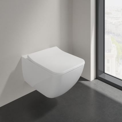 Villeroy & Boch 4611RS01 - Vägghängd WC med SoftClose-sits VENTICELLO, keramik/vit