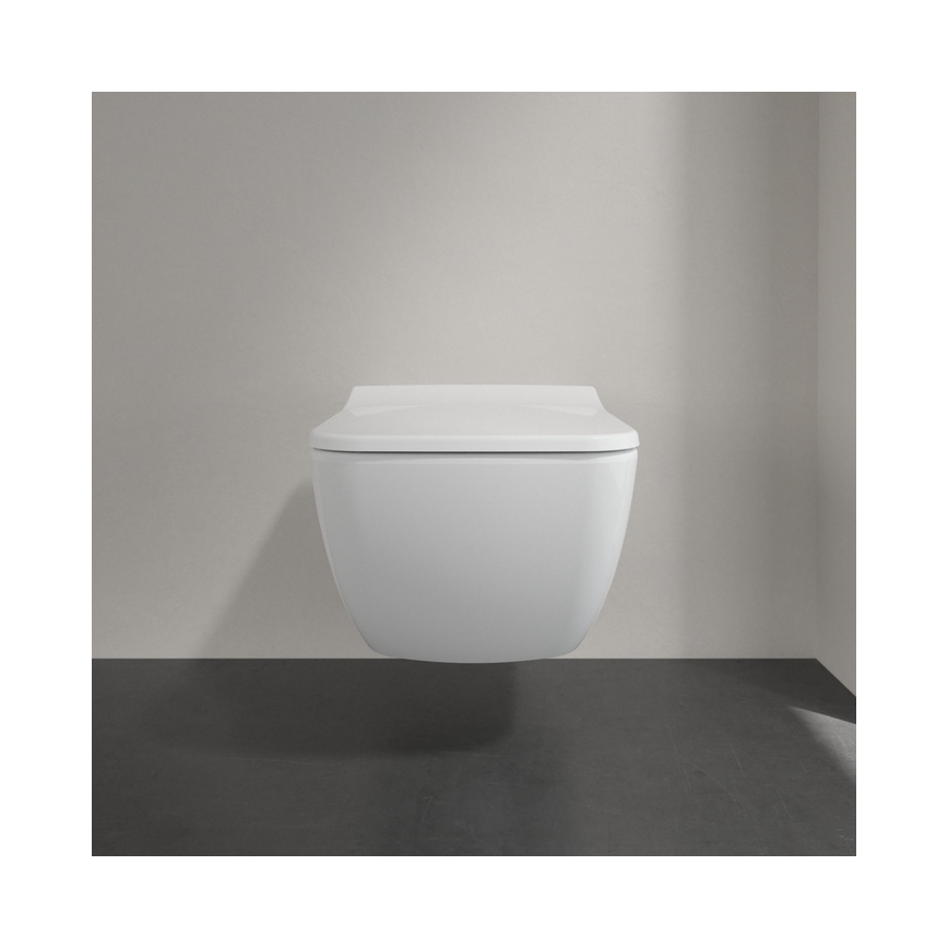 Villeroy & Boch 4611RS01 - Vägghängd WC med SoftClose-sits VENTICELLO, keramik/vit
