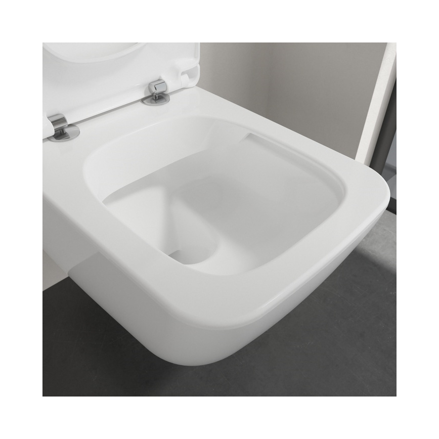Villeroy & Boch 4611RSR1 - Väggmonterad WC med SoftClose-sits VENTICELLO keramik/vit