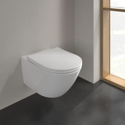 Villeroy & Boch 4670T901 - Vägghängd WC med SoftClose-sits SUBWAY 3.0 keramik/vit